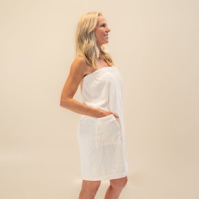 Spa Wrap & Scrunchie - Salt White