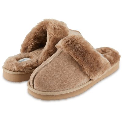 Indoor/Outdoor Slippers - Taupe