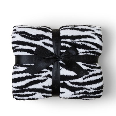 Cozychic Tiger Print Blanket - White/Black