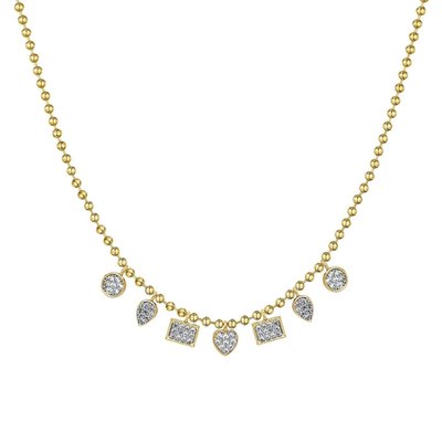 Pave Charm Necklace - 2 Color Options