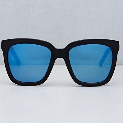 Zuma Sunglasses - Black/Blue Mirrored