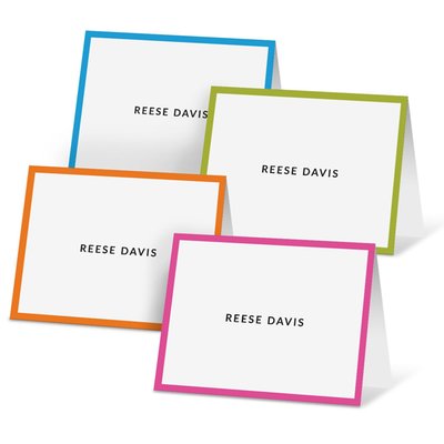 Folded Note Card Collection - Bright Border