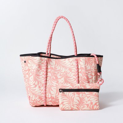 Tote with Pouch - Palm Dreams Pink