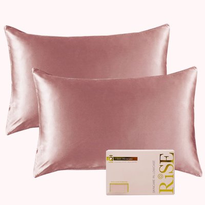 Satin Pillowcase (2 Pack) - Soft Rose