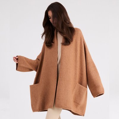 BO - Cashmere Cocoon Cardigan -Cinnamon