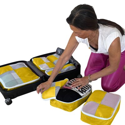 Packing Cubes (Set of 6) - Yellow