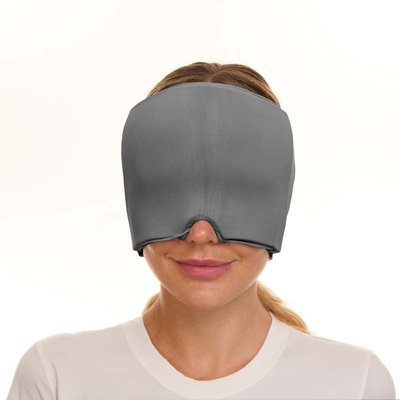 Cold/warm Soothing Head Wrap - 6 Color Options - Gray