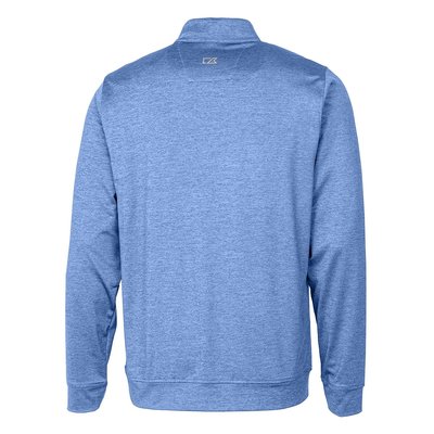 Stealth Heathered Quarter Zip Pullover - Tour Blue