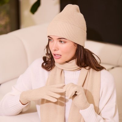 Cashmere Gloves - Oat