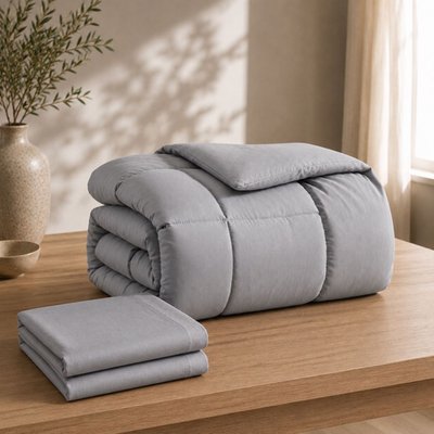 Cooling Down Comforter (3-Piece Set) - Grey