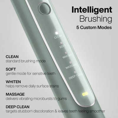 Electric Toothbrush & Whitening Strips Bundle - Sage Green