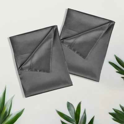 Satin Pillowcase (4 Pack) - Charcoal Grey