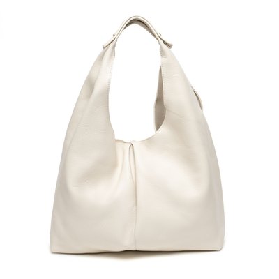 NADIA Leather Handbag - Ivory