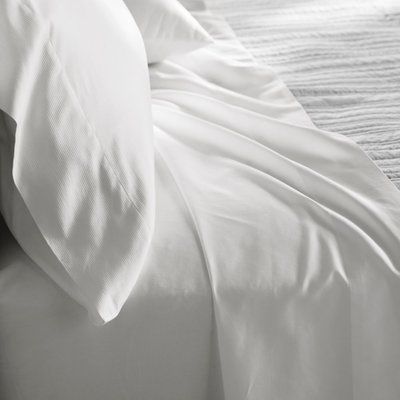 Pillowcase (Set of 2) - White Textured Stripe