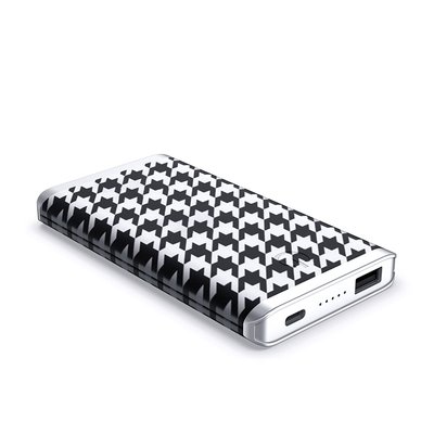 Leather Wireless Power Bank - Houndstooth