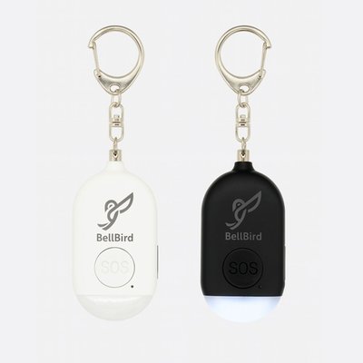 Rechargeable Personal Safety Alarm (Set Of 2) - Black/White