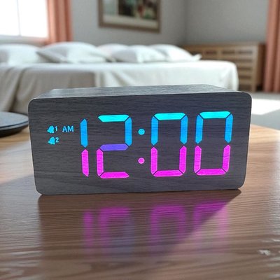 Charger/Clock - Black with Bright Screen
