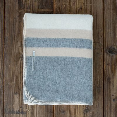 Field Blanket - Ivory/Light Grey/Beige