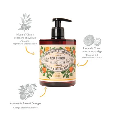 Liquid Marseille Soap and Hand Cream  (Set of 2) - Orange Blossom