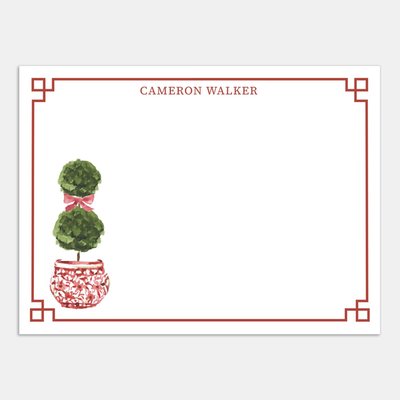 Flat Note Cards - Holiday Topiary