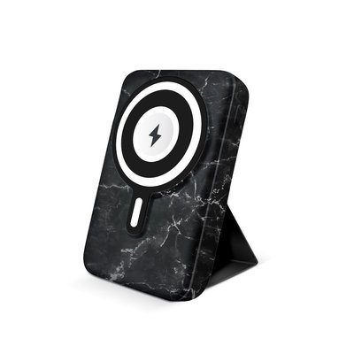 Wireless Charging Battery & Stand - Black Marble