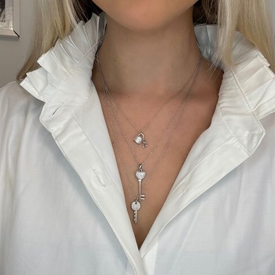 Lock and Key Necklace - 2 Color Options