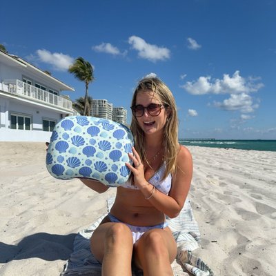 Removable and Washable Pillowcase - Coastal Shells