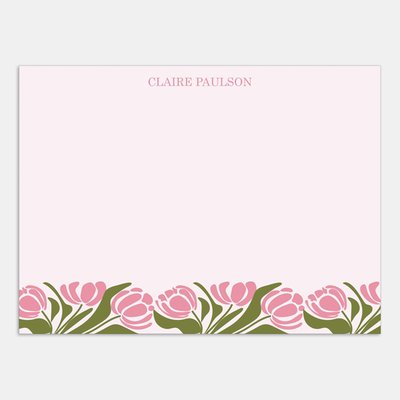 Flat Note Cards - Blooming Borders