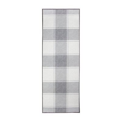 Buffalo Plaid Rug - Grey/White