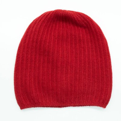 Slouchy Cashmere Hat - Red