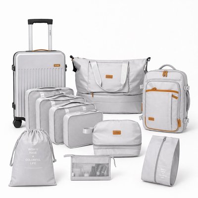 Luggage & Travel Set (4-Piece) - Silver