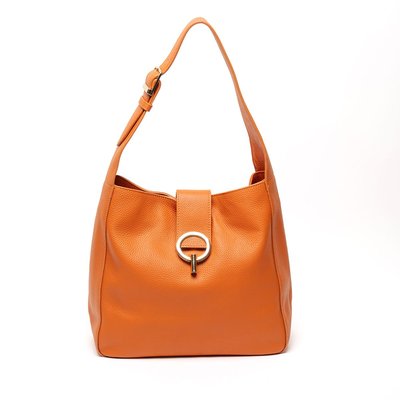 Madison Leather Handbag - Orange