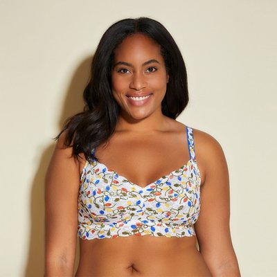 Never Say Never Printed Extended Sweetie Bralette (36DD- 40DD)