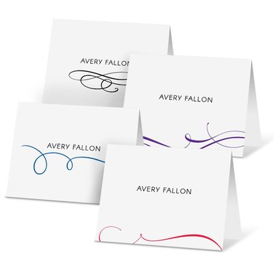 Folded Note Card Collection - Elegant Swirls