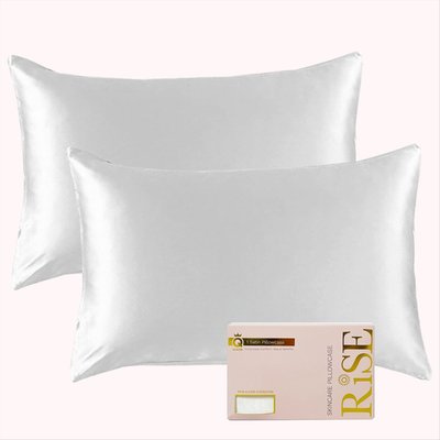 Satin Pillowcase (2 Pack) - Pearl White