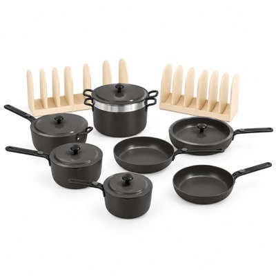 Essentials Complete Cookware (17-Piece Set) - Char