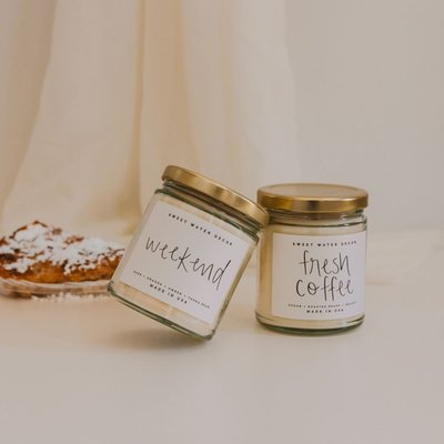 9 oz Candle (Set of 2) - Fresh Coffee and Weekend