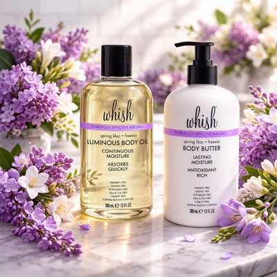 Body Butter & Body Oil Luxe Duo - Spring Lilac + Freesia