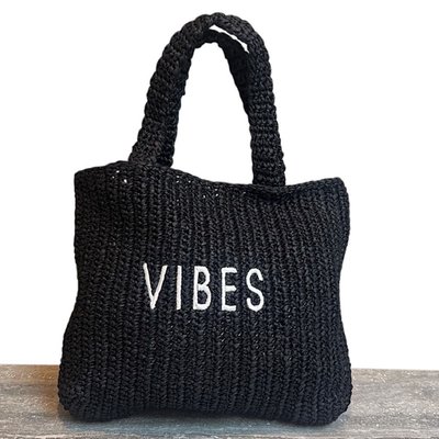 Crochet Tote - Vibes - Black