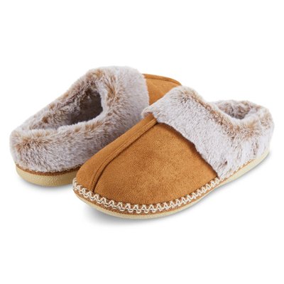 Women's Microsuede Indoor/Outdoor Slippers - Chestnut