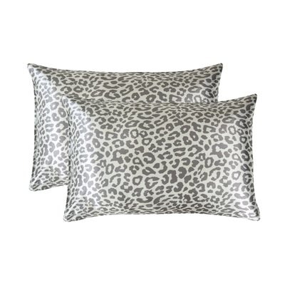 2 Pack Satin Pillowcase - Leopard Print