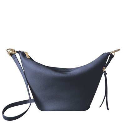 3-in-1 Leather Bag - Navy
