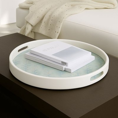 Round Serving Tray - Floral