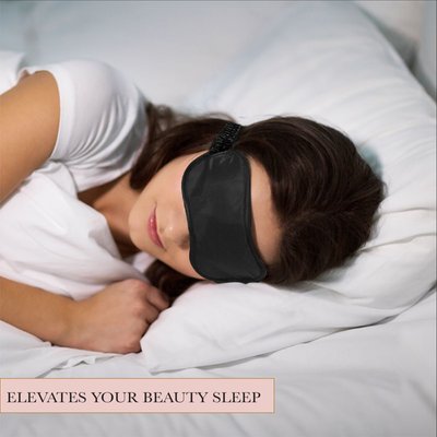Satin Eye Mask - Black