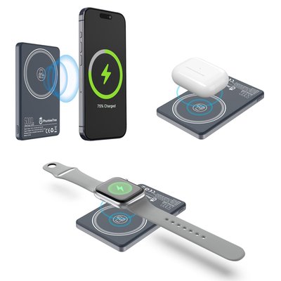 Magnetic Wireless Power Bank - 11 Color Options - Navy