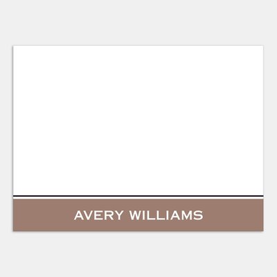 Flat Note Card - Bold Border
