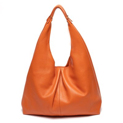 NADIA Leather Handbag - Orange