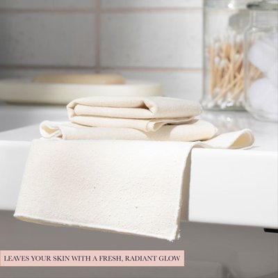 Raw Silk Wash Cloth (Set of 2)