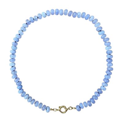 Stone Beaded Necklace - Lavender