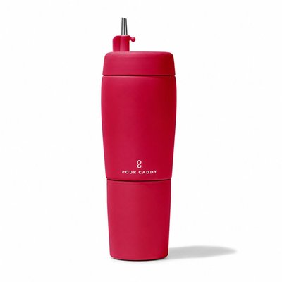 Pour Caddy Flask Set - Red
